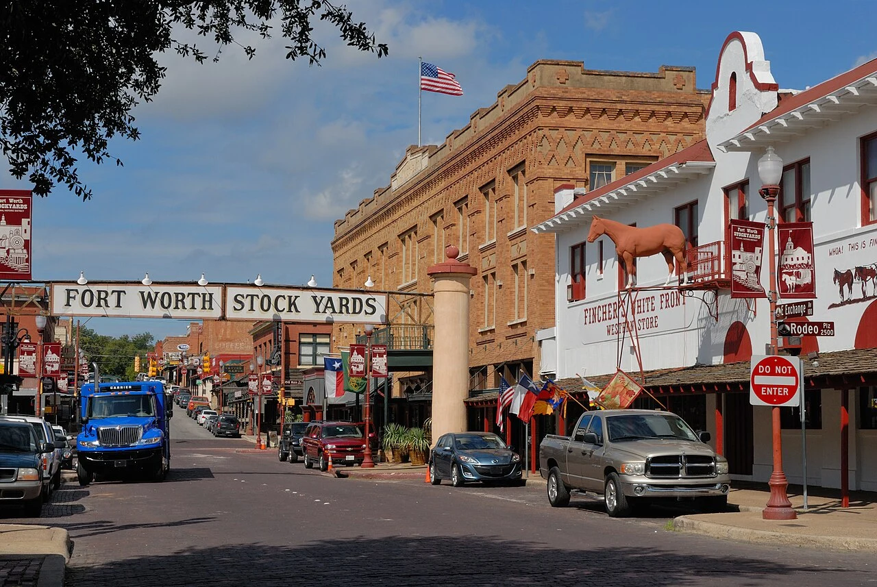 Exchange Avenue in the Fort Worth Stockyards